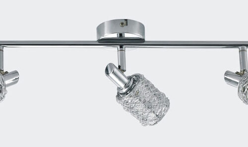 Spotlight Lux Massimo – focused LED spotlight in chrome and metal