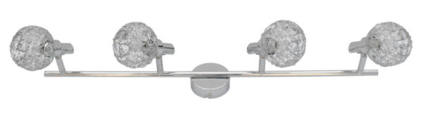 Spotlight Lux Brama – focused LED spotlight in chrome and metal