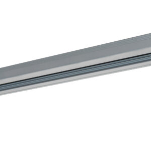 Track lighting rail Lux 1-circuit 1 m silver – track lighting rails in silver and aluminum