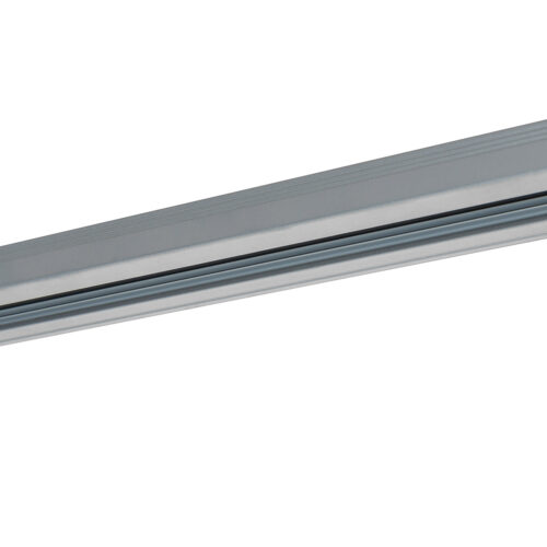 Track lighting rail Lux 1-circuit 1 m silver – track lighting rails in silver and aluminum