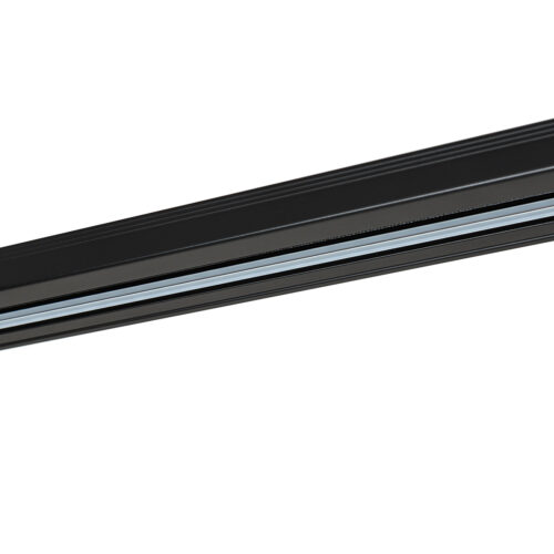 Track lighting rail Lux 1-circuit 2 m black – track lighting rails in black and aluminum