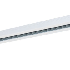 Track lighting rail Lux 1-circuit 2 m white – track lighting rails in white and aluminum