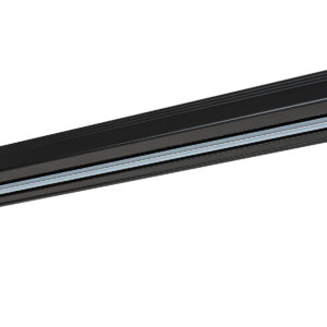 Track lighting rail Lux 1-circuit 3 m black – track lighting rails in black and aluminum