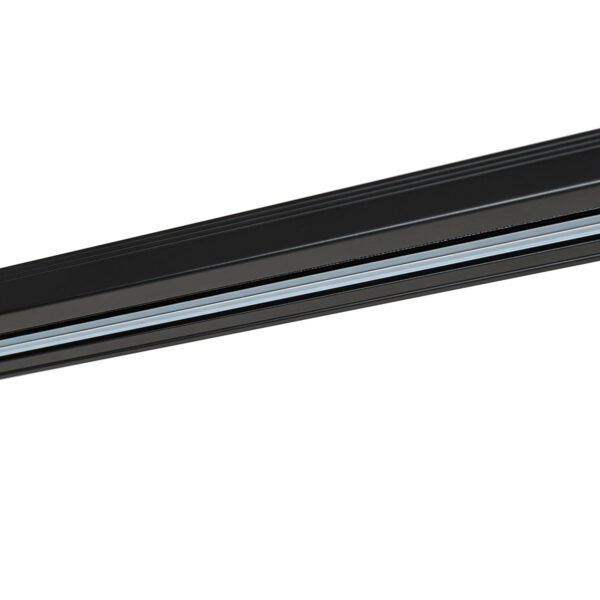 Track lighting rail Lux 1-circuit 3 m black – track lighting rails in black and aluminum