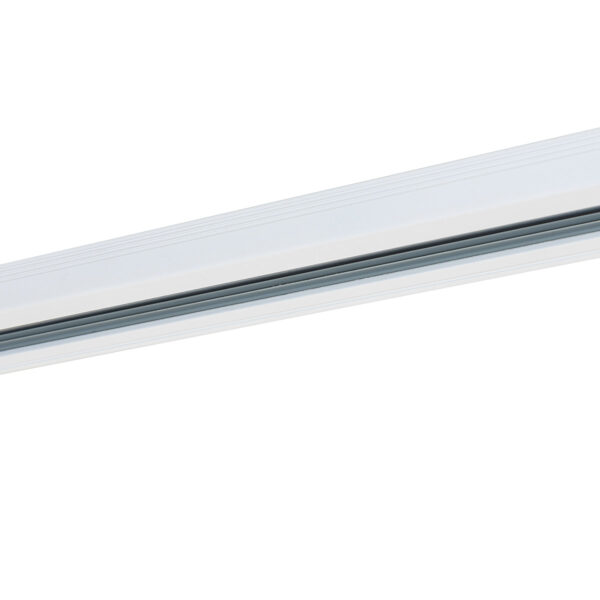 Track lighting rail Lux 1-circuit 3 m white – track lighting rails in white and aluminum