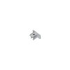 Wires for track lighting Lux 1-circuit end cap silver – wires for track lighting in silver and aluminum