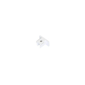 Wires for track lighting Lux 1-circuit end cap white – wires for track lighting in white and aluminum