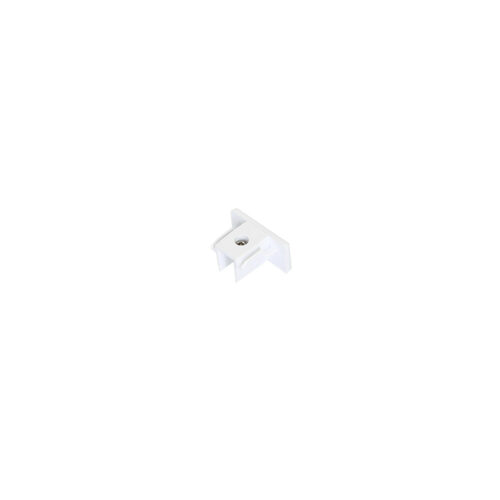 Wires for track lighting Lux 1-circuit end cap white – wires for track lighting in white and aluminum