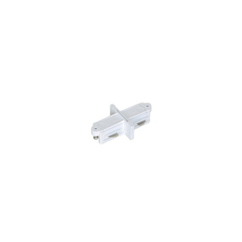 Wires for track lighting Lux 1-circuit parallel connector white – wires for track lighting in white and aluminum
