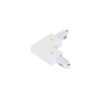 Wires for track lighting Lux 1-circuit L type connector white I – wires for track lighting in white and aluminum