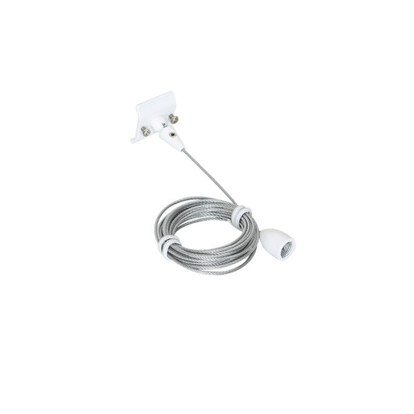 Wires for track lighting Lux Suspension Kit Type 1 white 2 pcs. – wires for track lighting in white and aluminum