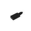 Wires for track lighting Lux 1-circuit power connector right black – wires for track lighting in black and aluminum