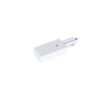 Wires for track lighting Lux 1-circuit power connector right white – wires for track lighting in white and aluminum