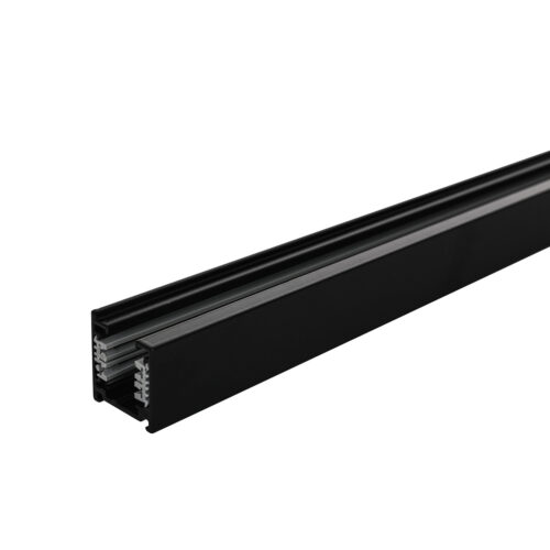 Track lighting rail Lux 3-CT 1 m - black – track lighting rails in black and aluminum