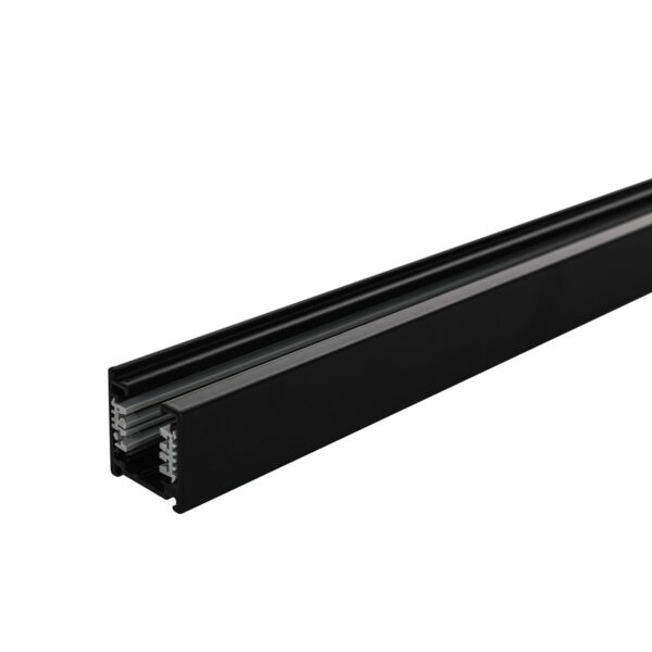 Track lighting rail Lux 3-CT 1 m - black – track lighting rails in black and aluminum