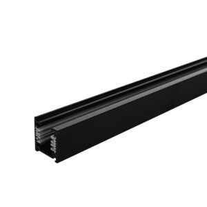 Track lighting rail Lux 3-CT 2 m - black – track lighting rails in black and aluminum