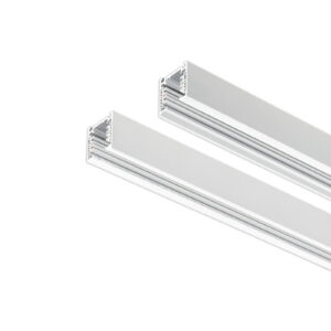 Track lighting rail Lux 3-CT 2 m - white – track lighting rails in white and aluminum