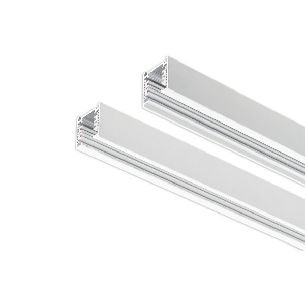 Track lighting rail Lux 3-CT 3 m - white – track lighting rails in white and aluminum