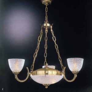 Pendant lamp Lux 4700 – modern pendant lamp in gold and glass