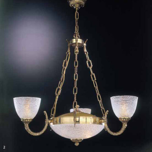 Pendant lamp Lux 4700 – modern pendant lamp in gold and glass