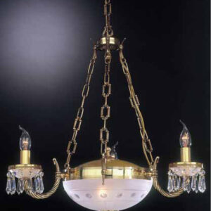 Pendant lamp Lux 4751 – modern pendant lamp in gold and glass