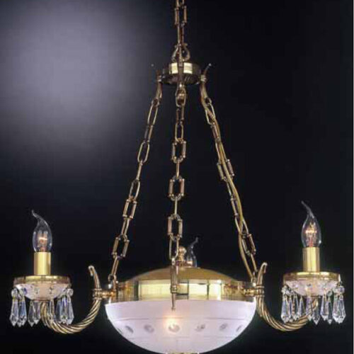 Pendant lamp Lux 4751 – modern pendant lamp in gold and glass