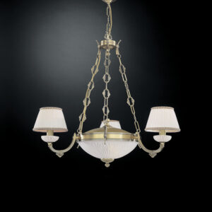 Pendant lamp Lux 5400 – modern pendant lamp in brass and glass