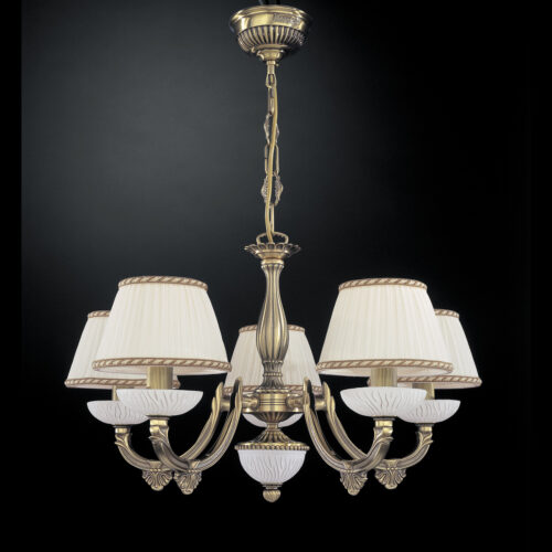 Pendant lamp Lux 5400 60w – modern pendant lamp in brass and glass