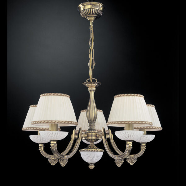 Pendant lamp Lux 5400 60w – modern pendant lamp in brass and glass