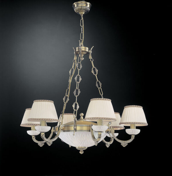 Pendant lamp Lux 5400 – modern pendant lamp in brass and glass