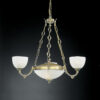 Pendant lamp Lux 5600 60w – modern pendant lamp in brass and glass