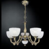 Pendant lamp Lux 5600 – modern pendant lamp in brass and glass