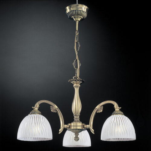 Pendant lamp Lux 5650 – modern pendant lamp in brass and glass