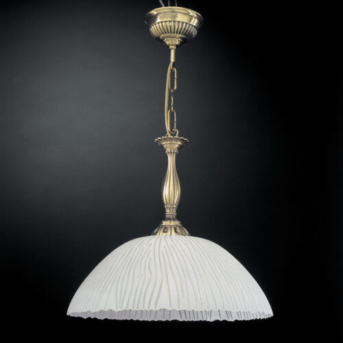 Pendant lamp Lux 5650 60w – modern pendant lamp in brass and glass