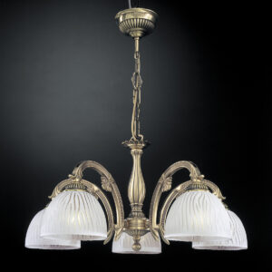 Pendant lamp Lux 5650 – modern pendant lamp in brass and glass