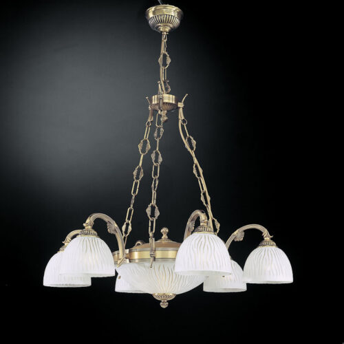 Pendant lamp Lux 5650 – modern pendant lamp in brass and glass