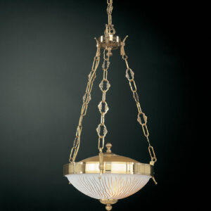 Pendant lamp Lux 5710 – modern pendant lamp in gold and glass
