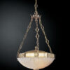Pendant lamp Lux 5710 60w – modern pendant lamp in gold and glass