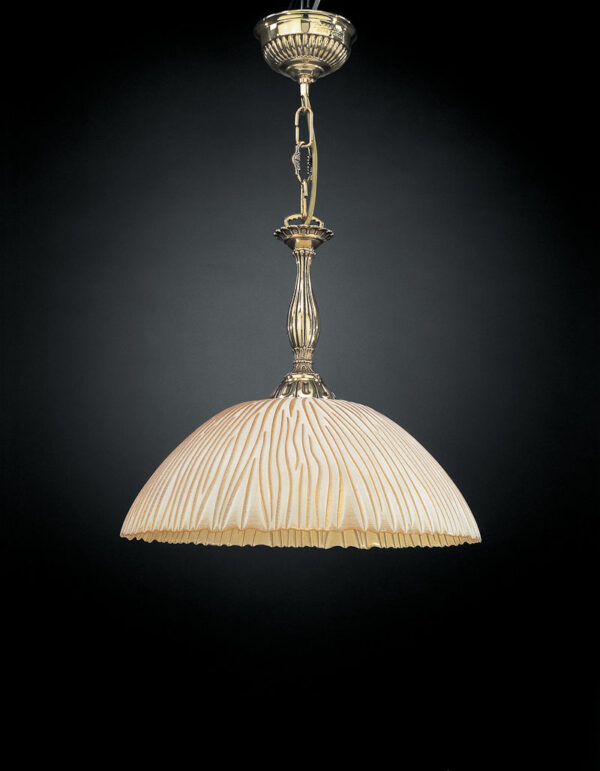 Pendant lamp Lux 5750 – modern pendant lamp in gold and glass