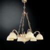 Pendant lamp Lux 5750 60w – modern pendant lamp in gold and glass