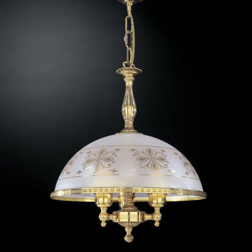 Pendant lamp Lux 6102 – modern pendant lamp in gold and glass
