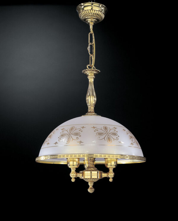 Pendant lamp Lux 6102 – modern pendant lamp in gold and glass