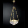 Pendant lamp Lux 6112 – modern pendant lamp in gold and glass