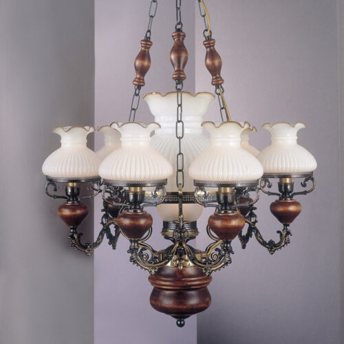 Pendant lamp Lux 634 – modern pendant lamp in smoked brown and glass