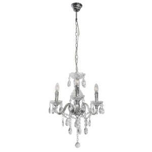Chandelier Lux Whiz – luxury chandelier in chrome and metal