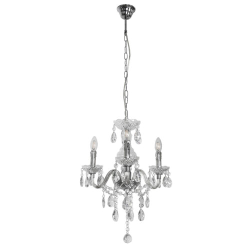 Chandelier Lux Whiz – luxury chandelier in chrome and metal