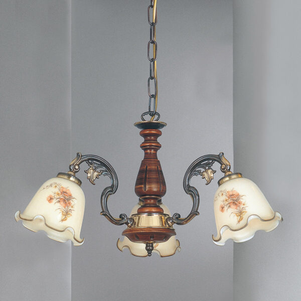 Pendant lamp Lux 965 – modern pendant lamp in bronze and wood