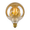 Retro LED bulb Lux E27 4W 2200K G125 Amber – retro led bulbs in amber and metal alloy