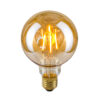 Retro LED bulb Lux E27 4W 2200K G95 Amber – retro led bulbs in amber and metal alloy