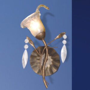 Wall lamp Lux Orchidea – LED wall lamp in brown
